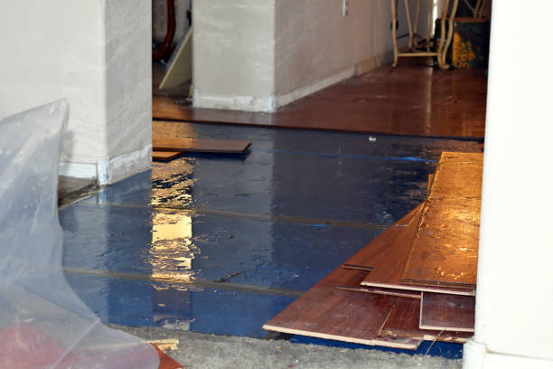 Professional Water Damage Restoration technician working in Hanoverton, OH
